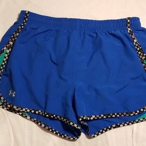 Under Armour Blue & Green Women's Shorts Size M
